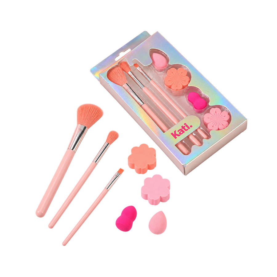 Set de brochas y esponja